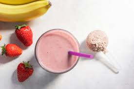 BATIDO DE PROTEINA DE FRESA